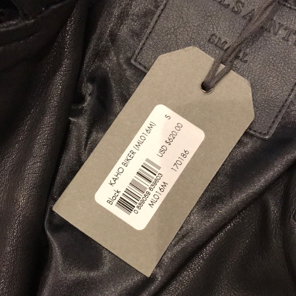 Allsaints Kaho Sheep Leather Biker Jacket - Picture 8 of 8